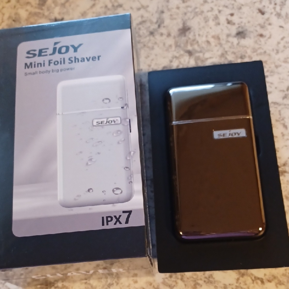 Mini Foil Shaver - Silver, Rechargable USB Charging Sejoy